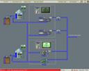 Мнемосхема системы пожаротушения